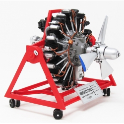 Model Plastikowy - ATLANTIS Models Silnik 1:12 Wright Cyclone 9 Radial Engine STEM - AMCM6052